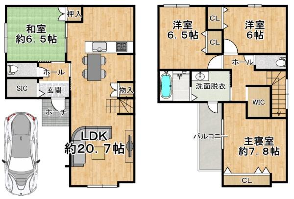 羽曳野市野々上１丁目の新築一戸建