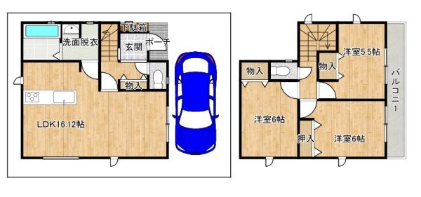 松原市三宅西２丁目の新築一戸建