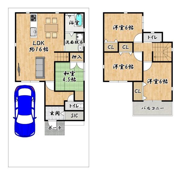 松原市北新町２丁目の中古一戸建て
