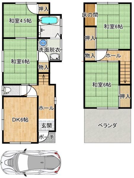 堺市中区大野芝町の中古一戸建