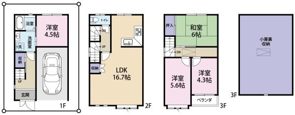 大阪市東住吉区矢田１丁目の中古一戸建