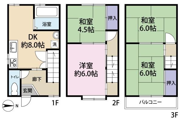 大阪市平野区平野東１丁目の中古一戸建