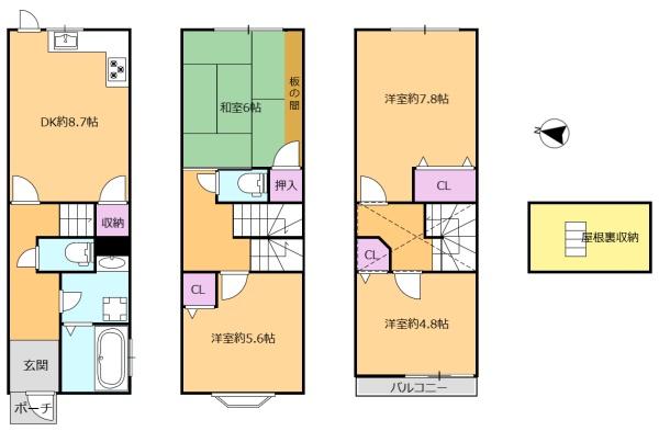 大阪市天王寺区国分町の中古一戸建