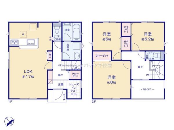 刈谷市半城土中町　第2　2号棟