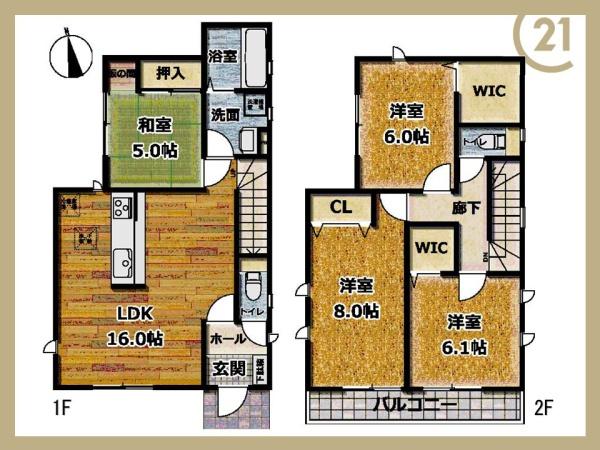 知多市新舞子字廻間の中古一戸建て
