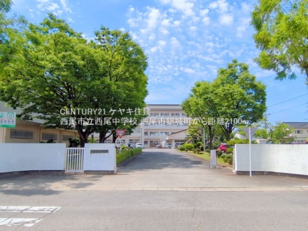 西尾市錦城町の新築一戸建(西尾市立西尾中学校)