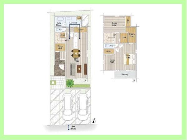 高浜市論地町2丁目の中古一戸建て(間取り)