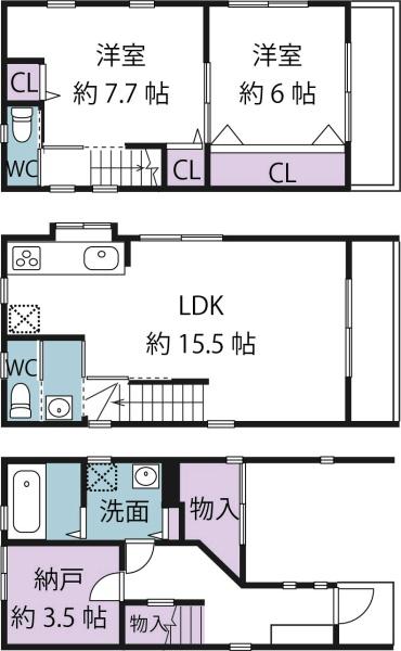 大阪市東淀川区豊新５丁目の中古一戸建て