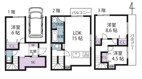 大阪市東淀川区柴島２丁目の新築一戸建