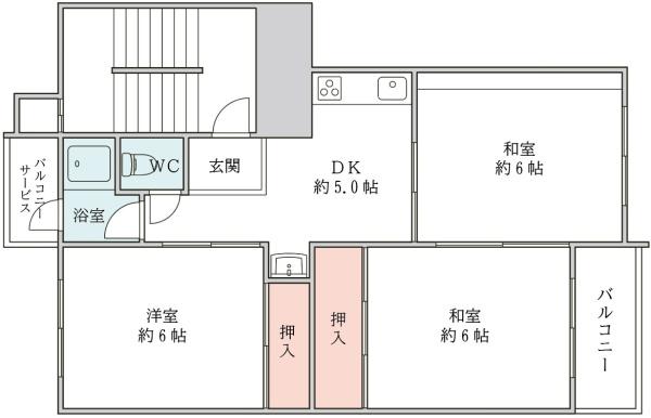 下新庄コーポB棟