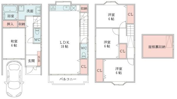 大阪市東淀川区南江口３丁目の中古一戸建て
