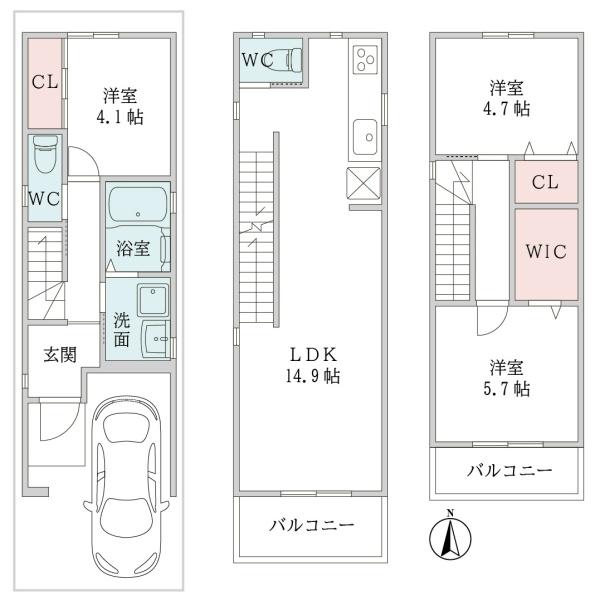 大阪市淀川区田川１丁目の新築一戸建