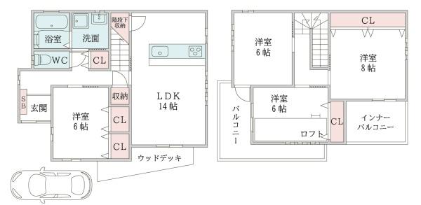 高槻市山手町１丁目の中古一戸建