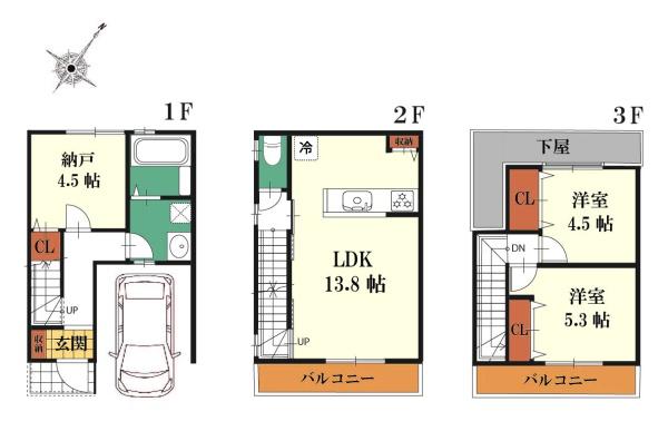大阪市東淀川区下新庄４丁目の新築一戸建