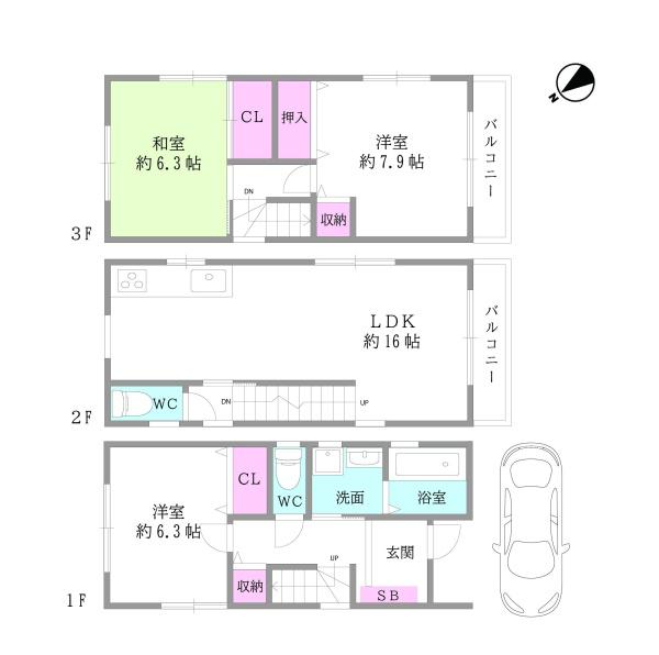 大阪市東淀川区井高野１丁目の中古一戸建