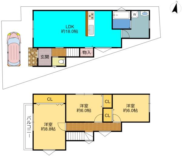 尼崎市西昆陽３丁目の新築一戸建