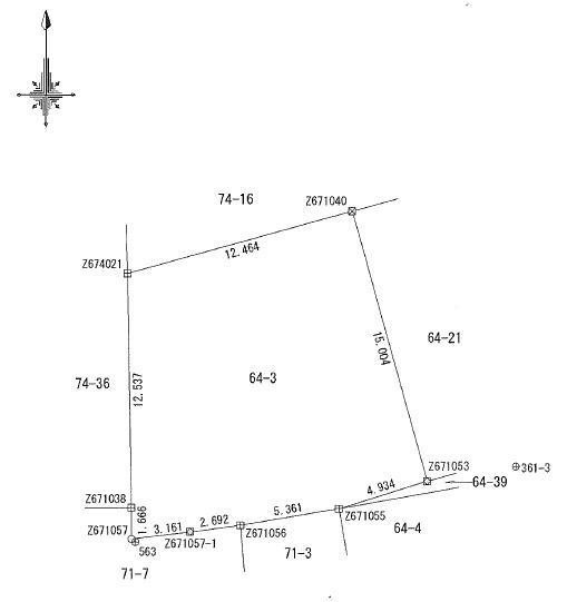 浪館平岡　土地