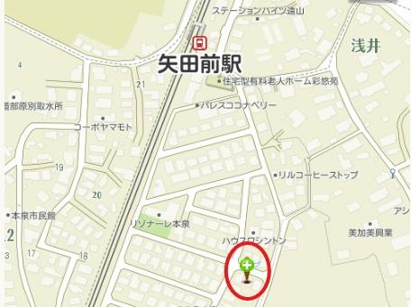 矢田前本泉　土地