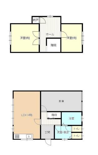 弘前市大字常盤野字湯段萢の中古一戸建