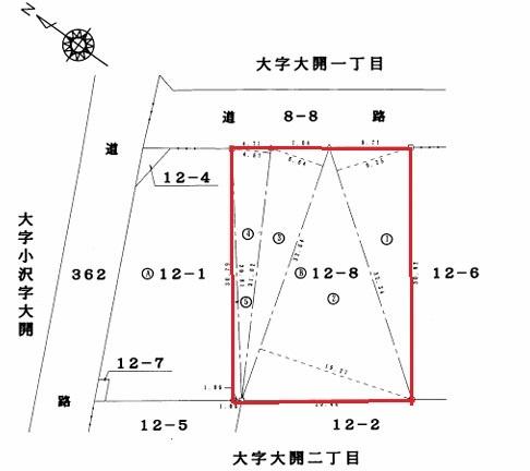 弘前市大字大開2丁目土地
