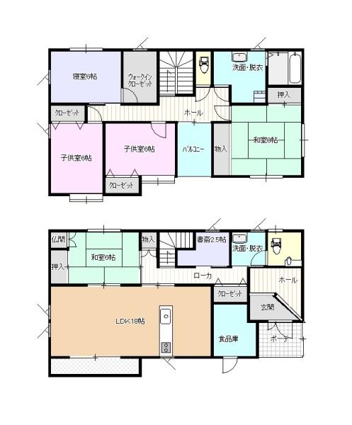 弘前市大字堅田字神田の中古一戸建て