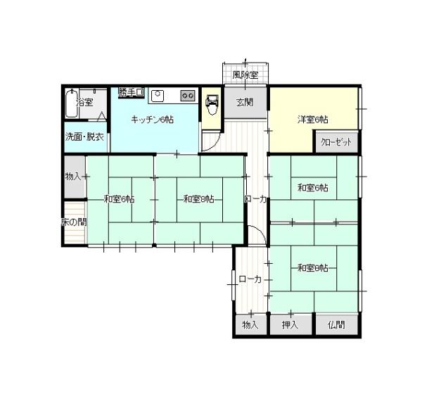弘前市大字桜ヶ丘1丁目平屋中古住宅