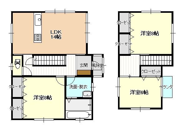 黒石市美原町の中古一戸建て