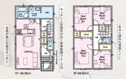 センチュリー21アクト八戸店　　根城7丁目新築建売住宅3号棟