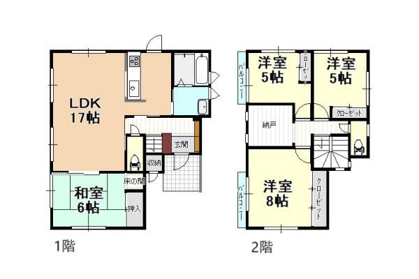 八戸市大字市川町字桔梗野上の中古一戸建て
