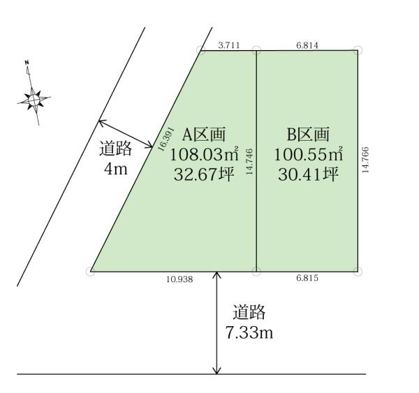 横浜市港北区小机　土地　B区画