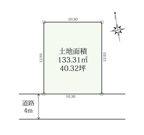厚木市妻田北2丁目　土地