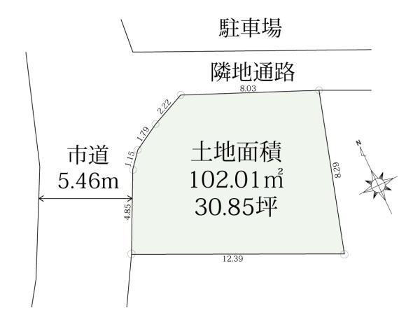 厚木市飯山南5丁目　土地