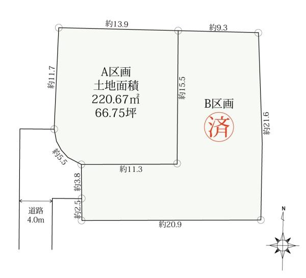 鎌倉市梶原3丁目　土地　A区画