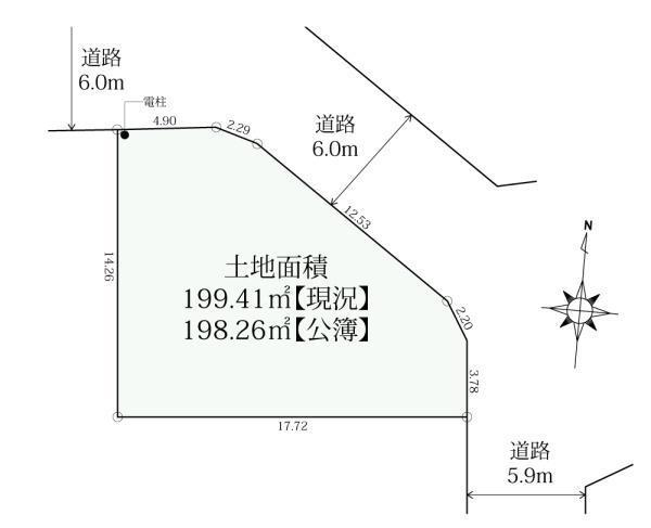 厚木市中町３丁目の土地