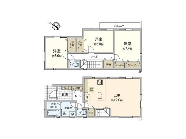 海老名市国分北3丁目　新築　1号棟