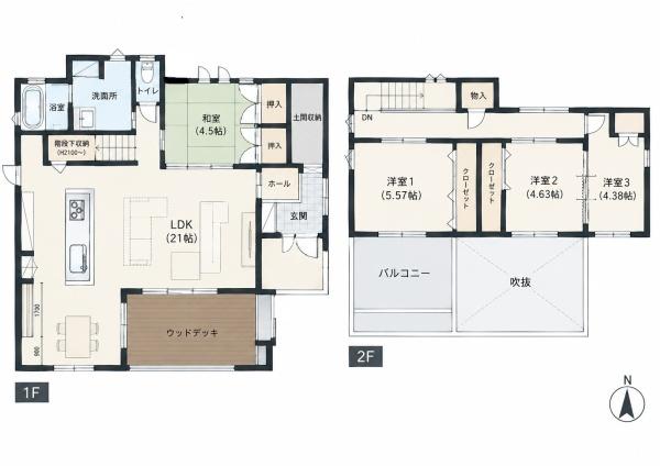 福津市西福間５丁目の中古一戸建て