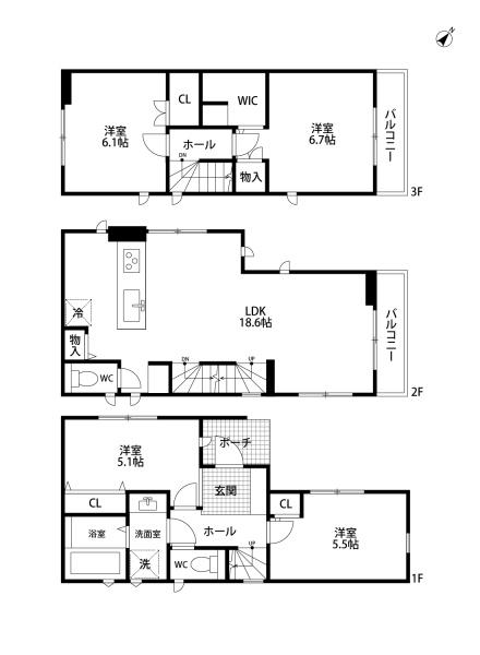 大野城市山田１丁目の中古一戸建て