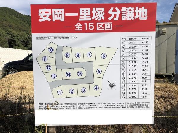 安岡六丁目　土地分譲地　済生会病院近く