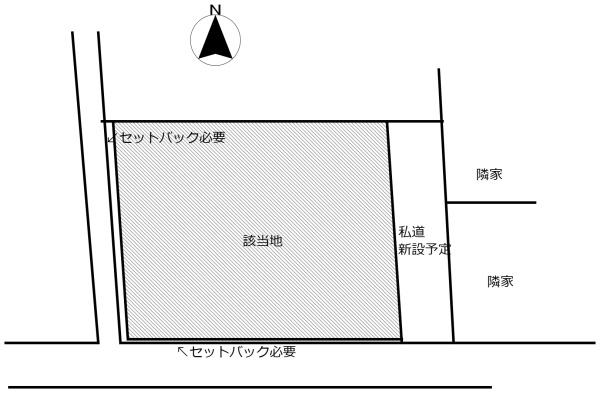 西大坪町／現況駐車場　土地