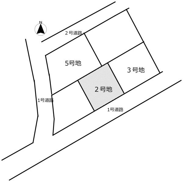 向山町　2号地／コンパクトな造成宅地