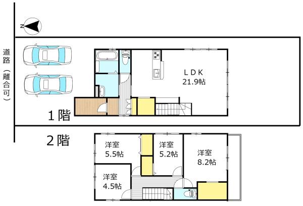 綾羅木本町7丁目　2号／新築　LDK21.9帖