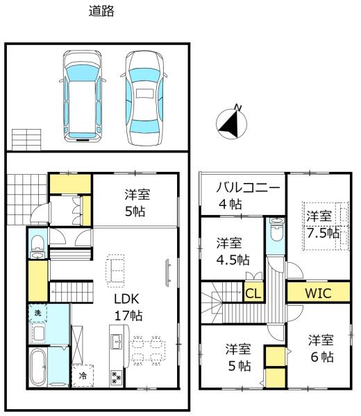 新垢田南町／1-1新築　１Ｆ増室可