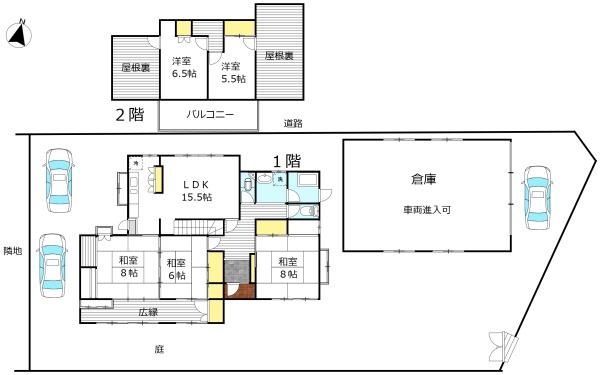 小月茶屋二丁目／倉庫付　戸建