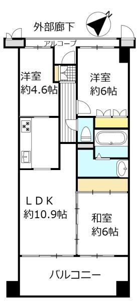 サーパス山の田東町／１階部分　状態良好