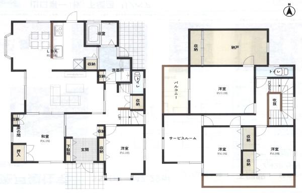 西大坪町／Ｐ４台　部屋とは別に書斎＆趣味部屋