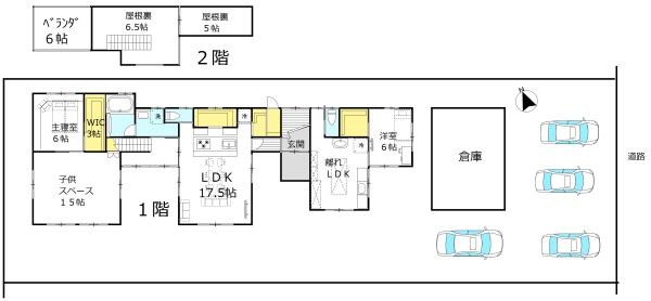 王喜宇津井1丁目／築11年　離れ有