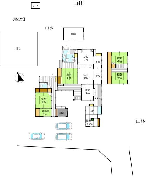 王喜本町一丁目／茶室、畑、裏山のあるお家
