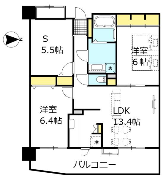 上田中町4丁目マンション／水廻り新品、ペット