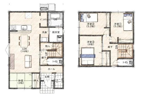 下関市川中本町の新築一戸建