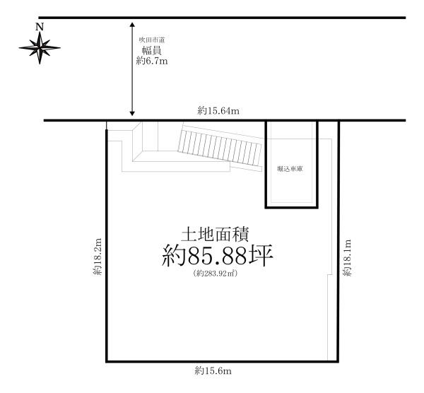 吹田市山田西３丁目の売土地